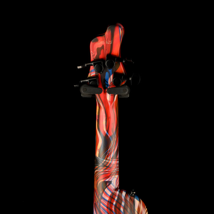 Mayones Cali4 Bass (17.5" Scale) Acid Trip  Custom Swirl With Case One of a Kind