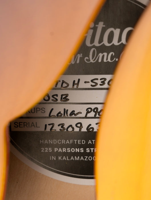 Pre Owned 2023 Heritage H-530 Vintage Sunburst Electric Guitar With Case