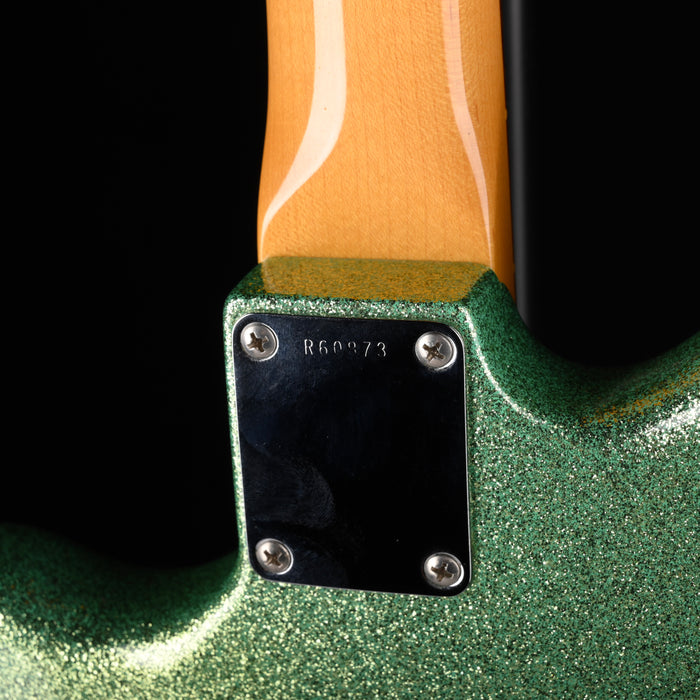 Pre Owned Fender Custom Shop Bass VI NOS Seafoam Sparkle With OHSC