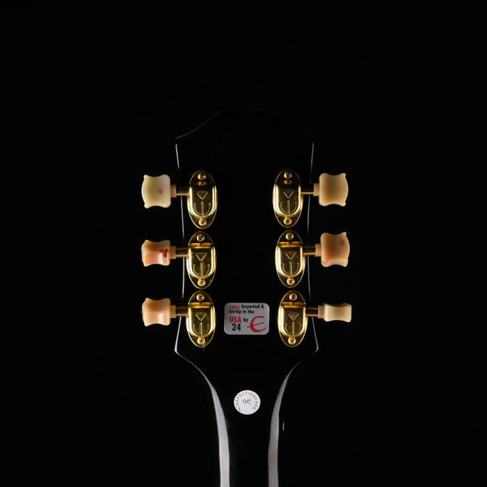 Used Epiphone Joe Bonamassa Les Paul Custom Black Beauty Ebony Outfit With OHSC