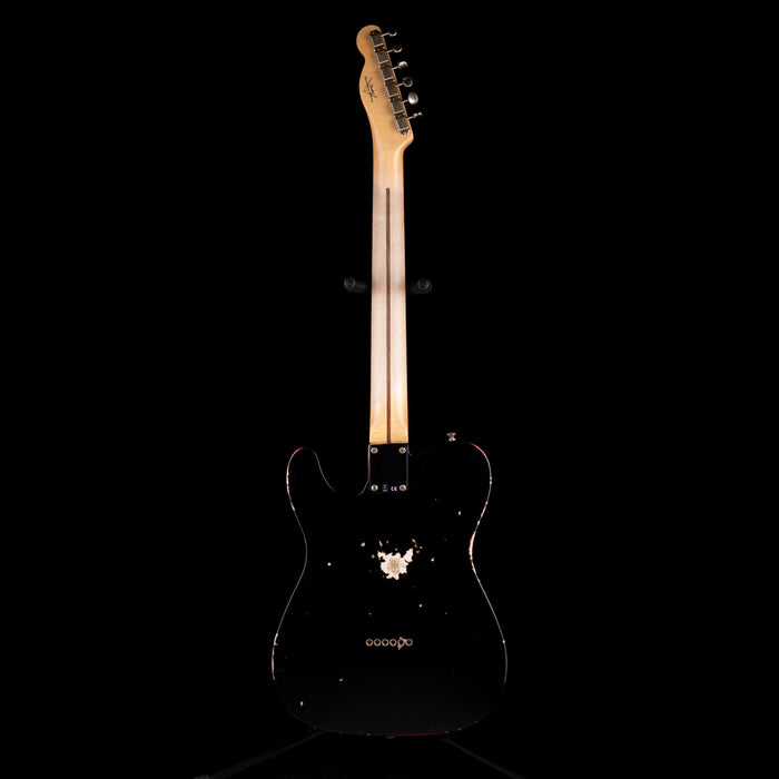 Fender Custom Shop 1952 Telecaster Relic Black Over Candy Apple Red