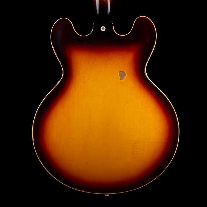 Pre Owned 2021 Gibson Custom Shop Made 2 Measure Tom Murphy 1959 ES-335 Wildwood Spec Heavy Aging Darkburst With OHSC