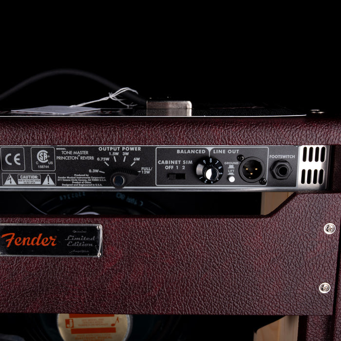 Fender Limited Edition Tone Master Princeton Wine Guitar Amp Combo