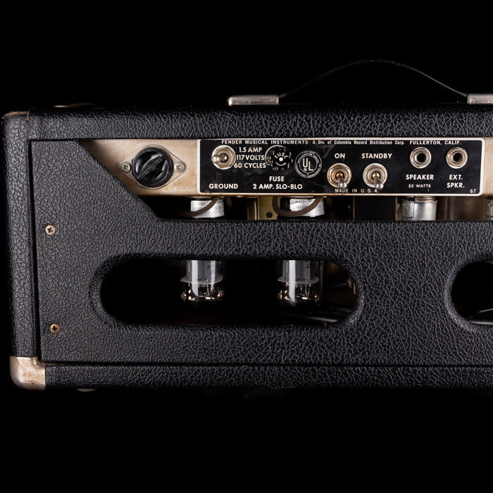 Vintage 1965 Fender Bassman Guitar Amp Head With Cover