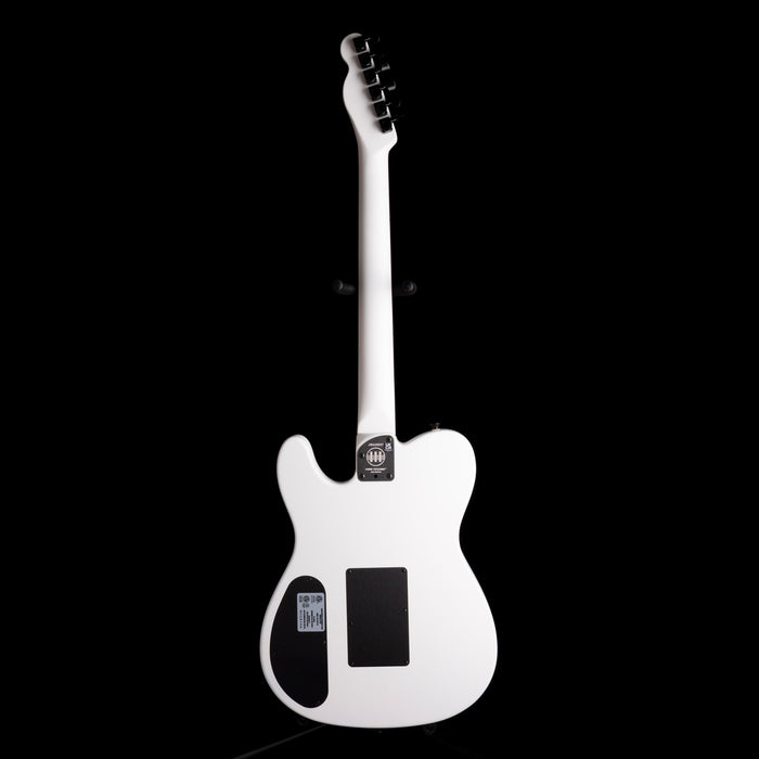 Pre Owned Fender Jack White Triplesonic Acoustasonic Telecaster Satin Arctic White with Black Top With OHSC
