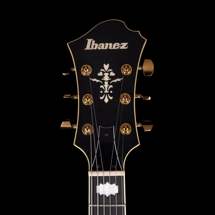 Pre Owned Ibanez PM3C Pat Metheny Signature Hollow-body Electric Guitar Natural Amber With OHSC