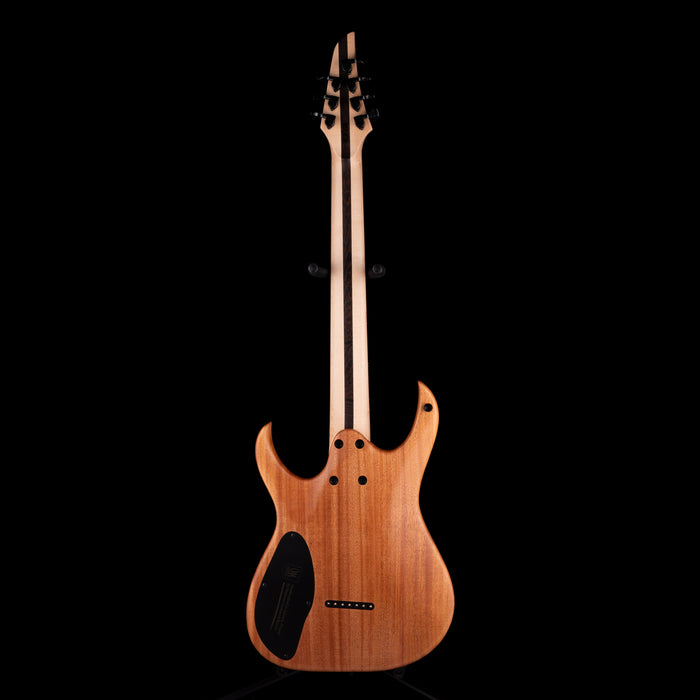 Mayones Duvell Elite 7 (26.5" Scale) Curly Poplar Top Lava Burst with Soft Case