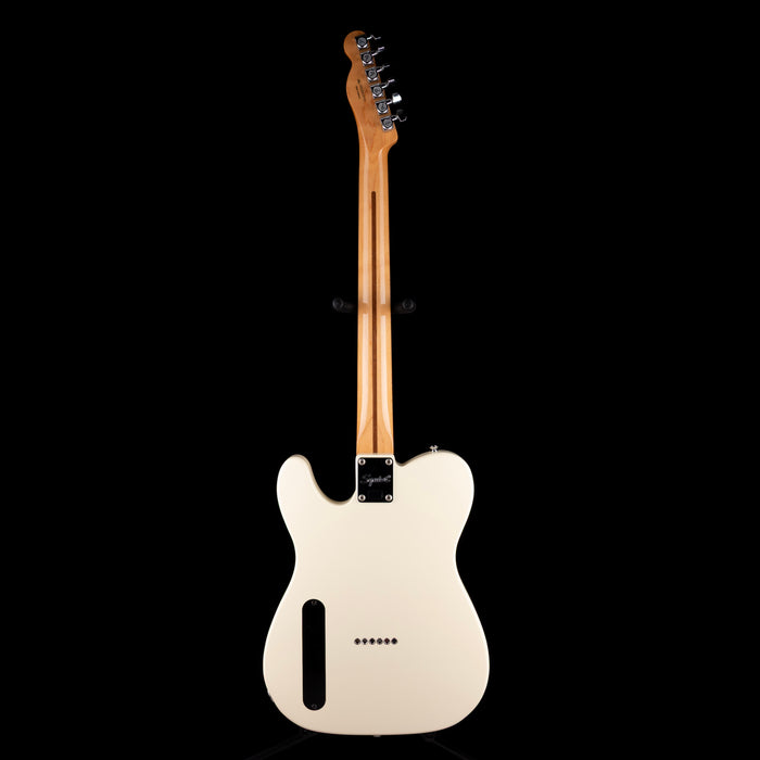 Used Fender Custom Built Sub-Sonic Cabronita Telecaster Thinline Baritone Olympic White