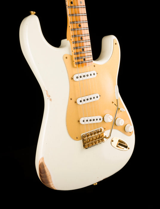Fender Custom Shop Limited Edition 1954 Stratocaster Relic Faded Aged Olympic White