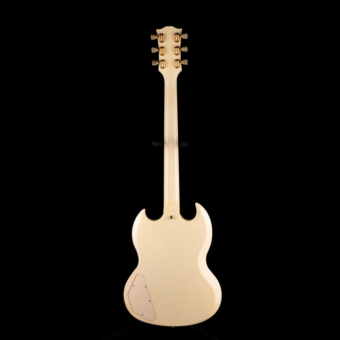 Pre Owned 2005 Gibson 1961 3-Pickup Les Paul Custom Classic White With OHSC