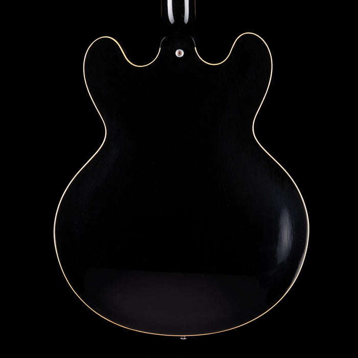Pre Owned 1985 Gibson ES-335 Dot Ebony Electric Guitar With OHSC