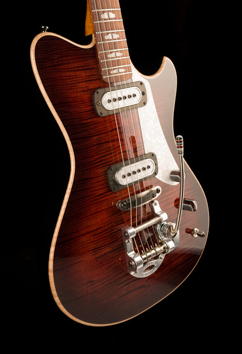 Powers Electric A-Type Select  Cabernet Red With Softshell Case