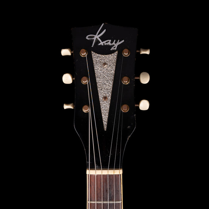 Vintage 1960's Kay Pro Thinline Model 1993 in Speed Demon Black With OSSC