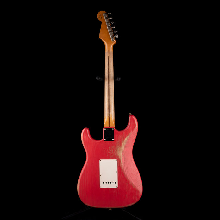Fender Custom Shop Masterbuilt Paul Waller 1957 Stratocaster Heavy Weathered Fiesta Red With Case