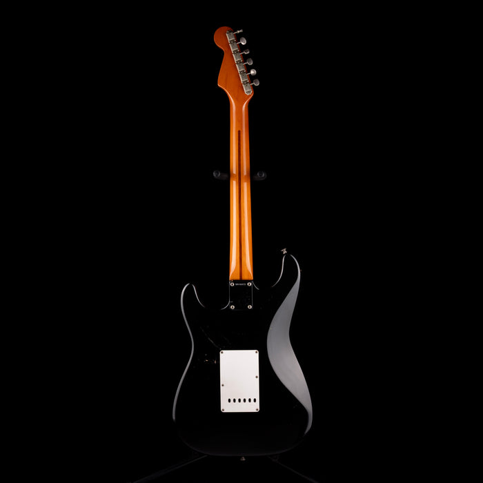 Pre Owned 1984 Fender American Vintage 1957 Stratocaster Black Electric Guitar With OHSC