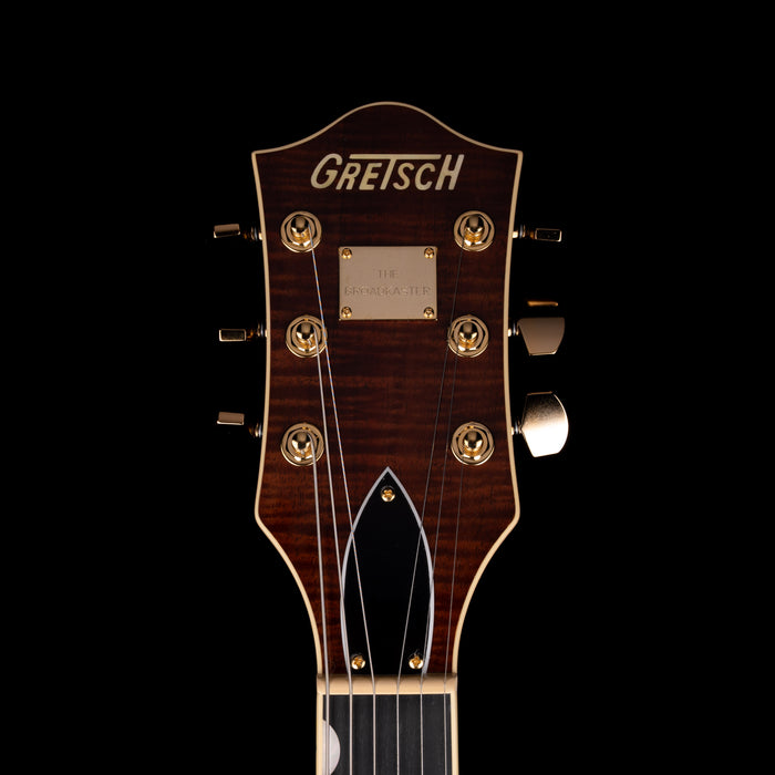 Gretsch Broadkaster Jr. LX Figured Center Block Caramel Dawn with Case