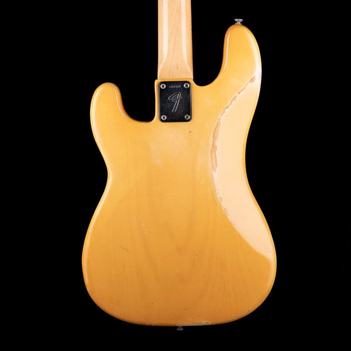 Pre Owned Vintage 1974 Fender Precision Bass Blonde With Case