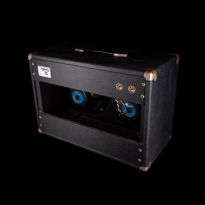 Used 1970's Fender 2x10" Open Back Guitar Amp Cabinet - Black