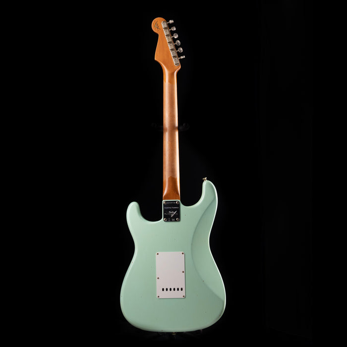 Pre-Owned 2025 Fender Custom Shop 1960 Stratocaster Journeyman Relic Faded Aged Surf Green With OHSC