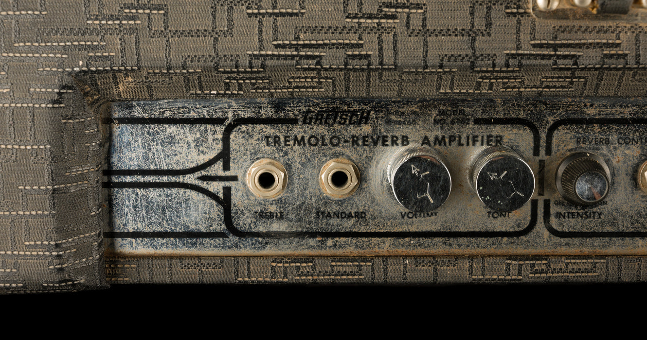 Vintage 1969 Gretsch Model 6162 Tremolo Reverb Guitar Amp Combo Gray