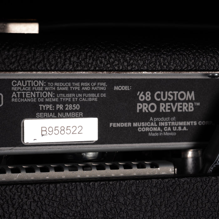 Pre-Owned Fender '68 Custom Pro Reverb Guitar Amp Combo With Alessandro Mods with Tuki Cover