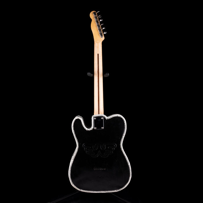 Pre-Owned  Partscaster  Wailin' Winnings T-Style Black/White Leather With HSC