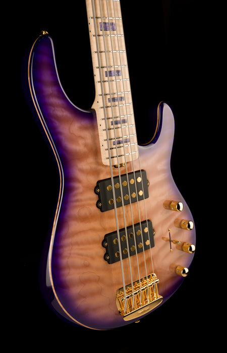 Ernie Ball Music Man BFR StingRay 5HH Bass Moonbeam Trans Purple Burst With Case