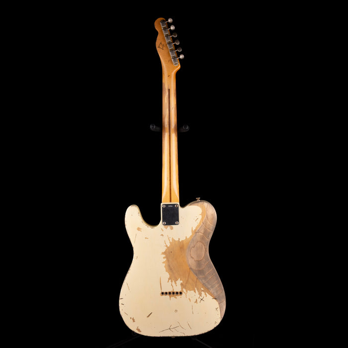 Pre-Owned 2006 Fender Custom Shop Masterbuilt Yuriy Shishkov Jeff Beck Esquire - Olympic White With Case