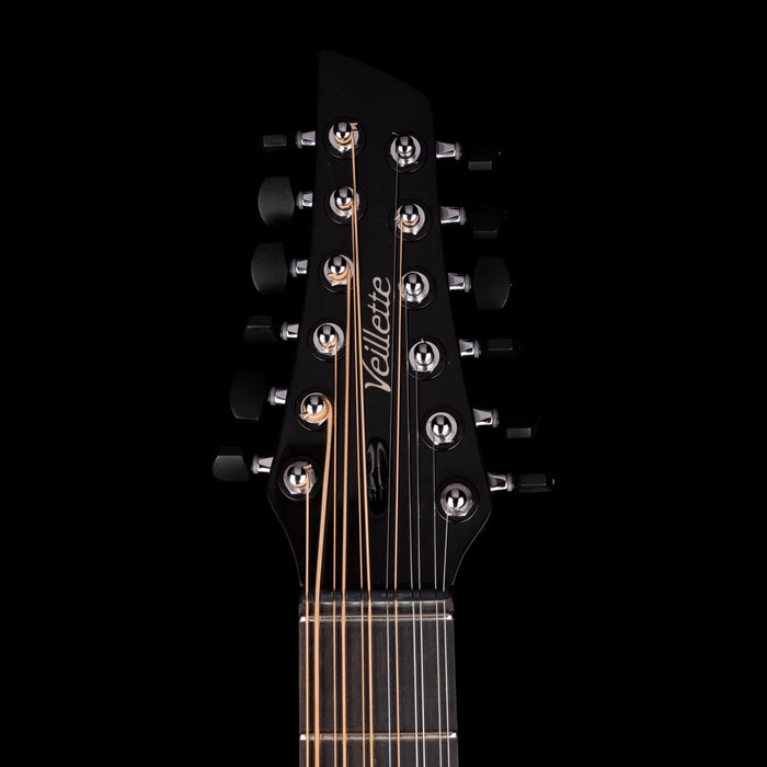 Veillette Grand 16" Baritone 12 String Acoustic Electric Guitar Tobacco Burst with Case
