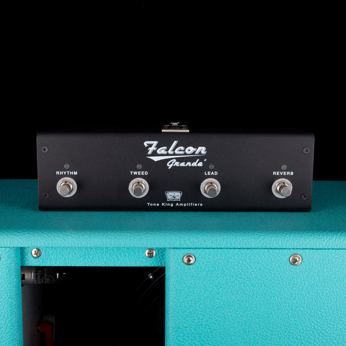 Pre-Owned Tone King Falcon Grande Turquoise With Footswitch