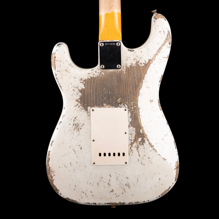 Fender Custom Shop Masterbuilt Jason Smith 1962 Stratocaster Heavy Relic Olympic White over 3-Tone Sunburst With Case