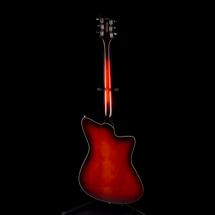 Used Rivolta Mondata Baritone VI Left-Handed Fuoco Burst with Soft Case