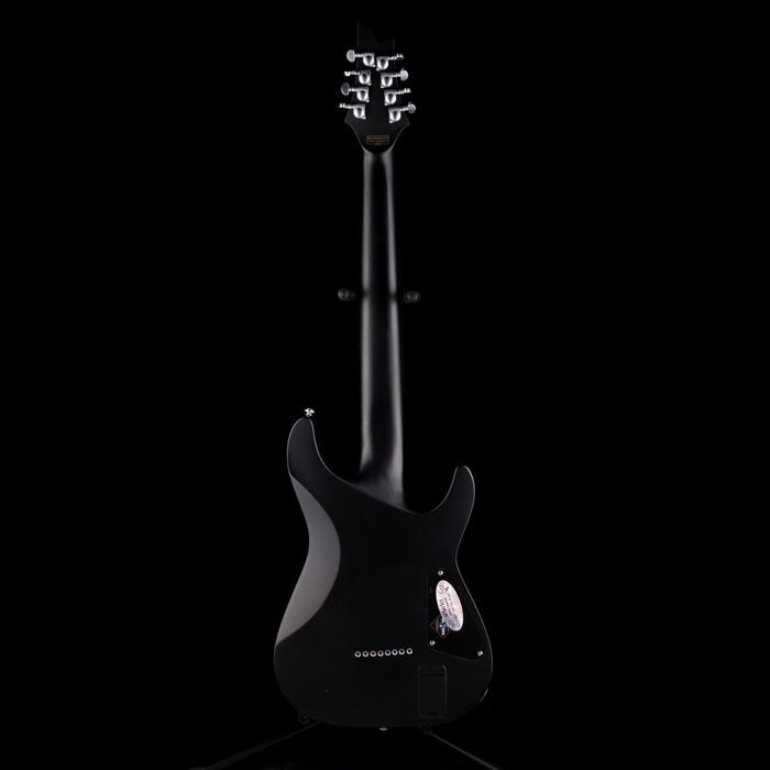 Used Schecter Damien Platinum-8 Satin Left-Handed Black with Case