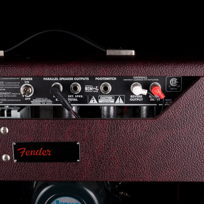 Pre-Owned 2017 Fender Special Run '65 Princeton Reverb Wine Red Guitar Amp Combo with Footswitch and Cover