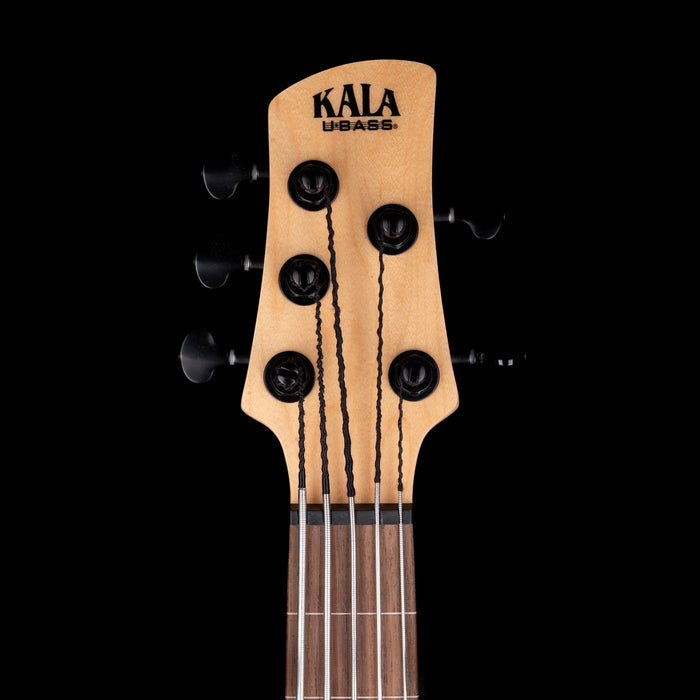 Pre-Owned Kala Solid Body 5-String Fretless U-BASS Black with Gig Bag