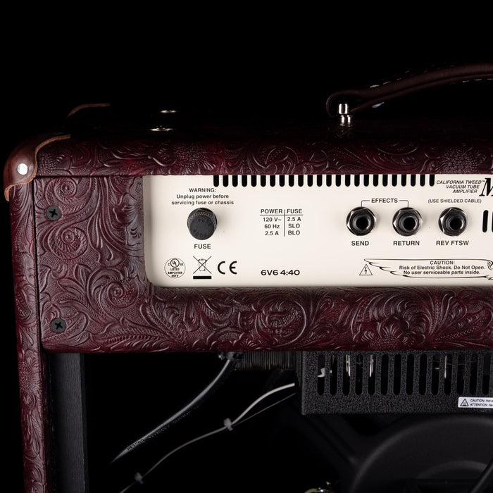 Pre-Owned Mesa Boogie Limited Edition California Tweed 6V6 4:40 1x12 Combo Wine Buggy Western with Footswitch and Cover