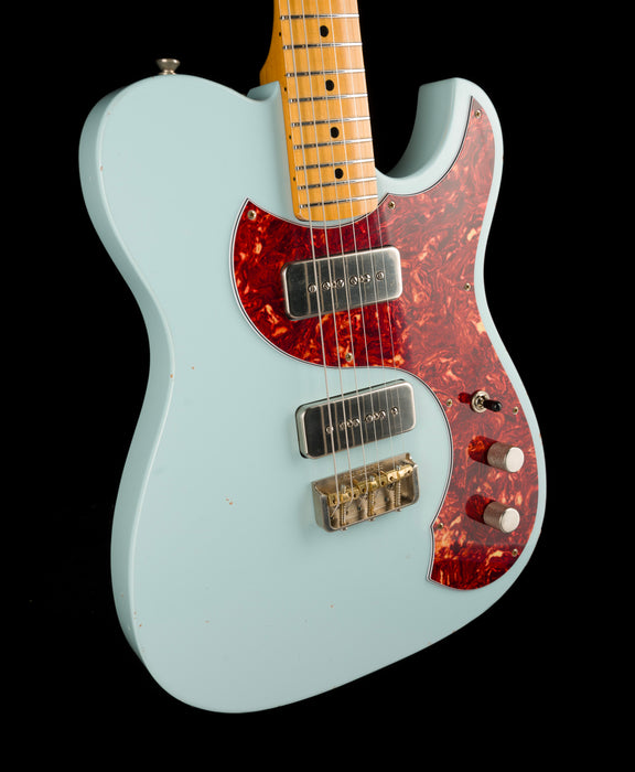 Fano Oltre TC6 Medium Distress Sonic Blue With Gig Bag