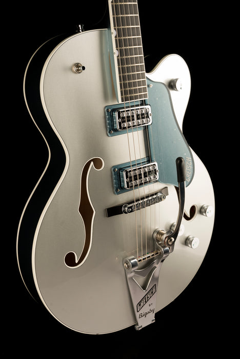 Pre Owned Gretsch G6118T-140 LTD 140th Double Platinum Anniversary Two-Tone Pure Platinum/Stone Platinum With OHSC