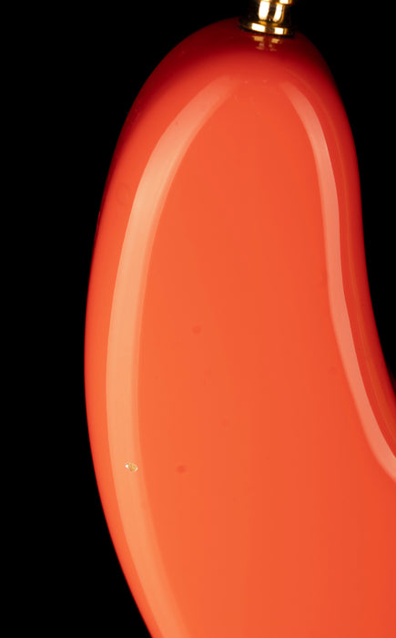 Pre Owned Fender Parts Jazz Bass Fiesta Red With Gold Hardware With Case