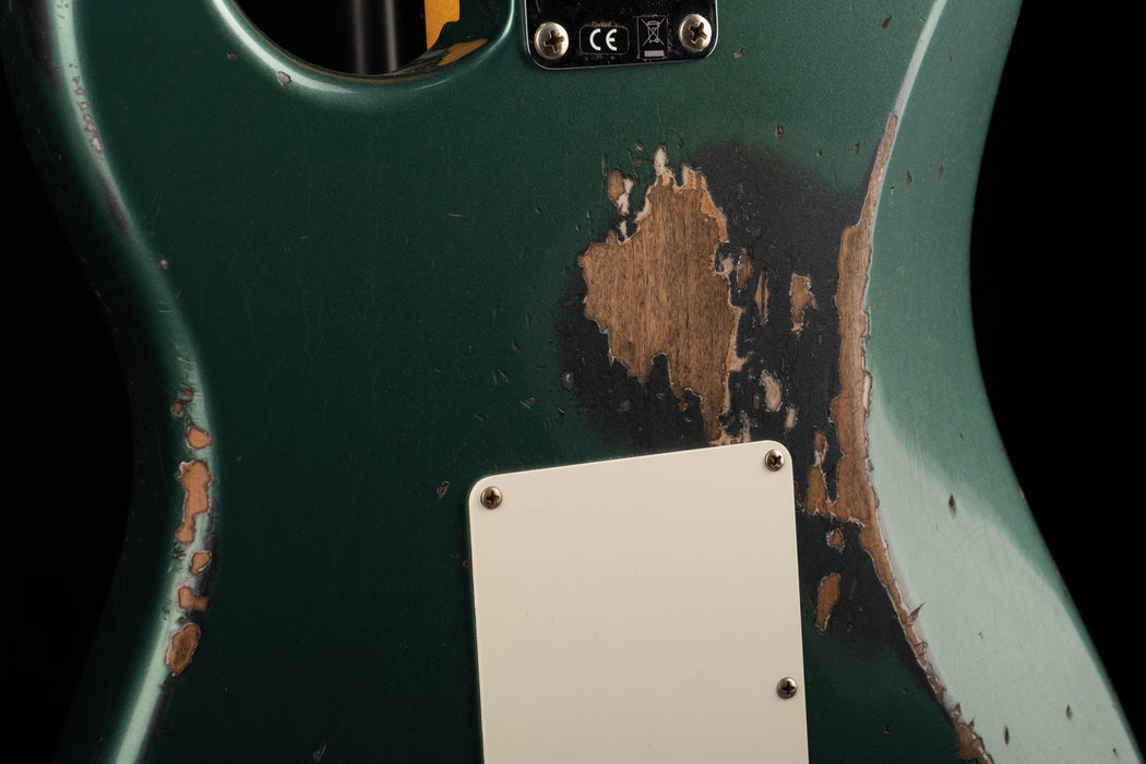 Fender Custom Shop 1962 Stratocaster Heavy Relic Sherwood Green Metallic Over Charcoal Frost Metallic