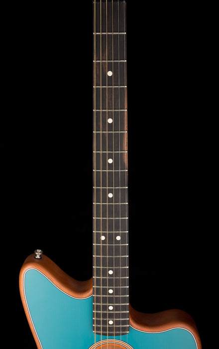 Used 202 Fender Acoustasonic Jazzmaster Ocean Turquoise With Gig Bag