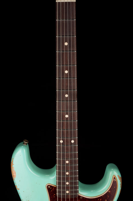 Used Fender Custom Shop 1960 Stratocaster Heavy Relic Faded Aged Foam Green with OHSC