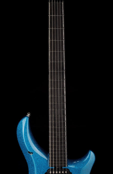 Used Ernie Ball Music Man Ball Family Reserve John Petrucci Signed Majesty 6 Marine Blue Sparkle with OHSC