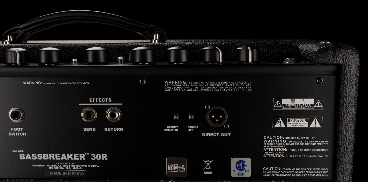 Used Fender Bassbreaker 30R Guitar Amplifier Combo with Footswitch