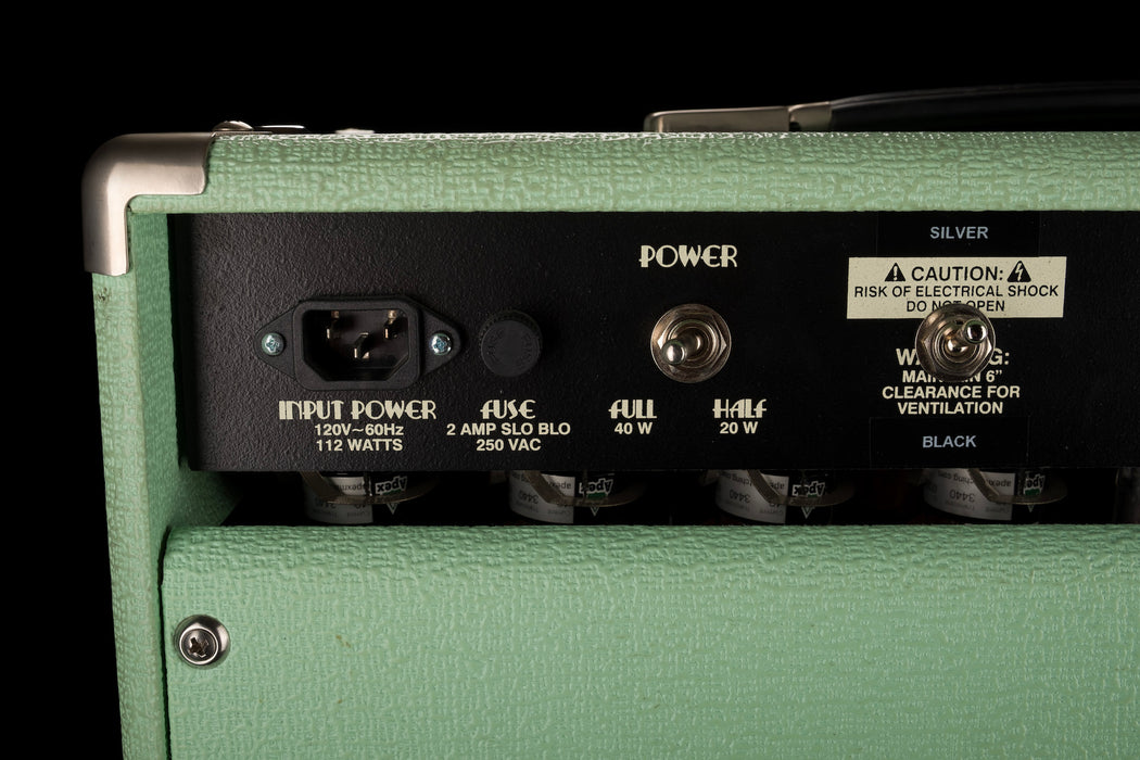 Pre Owned 2016 Dr. Z Z-Lux 1x12" Sea Foam Green Guitar Amp Combo With Footswitch And Cover