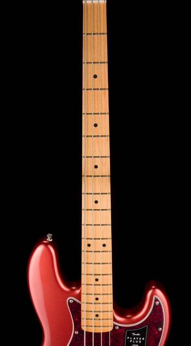 Used Fender Player Plus Jazz Bass Aged Candy Apple Red With Gig