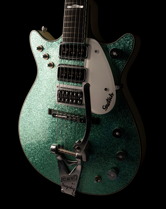 Pre-Owned Gretsch Custom Shop Masterbuilt Stephen Stern G6128CS-DC 1962 Triple Jet Turquoise Sparkle with OHSC