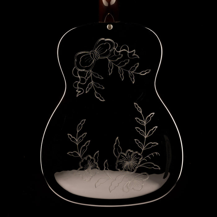 Pre Owned 1996 Dobro DM 36 "Rose" Model Chrome Resonator With Gig Bag