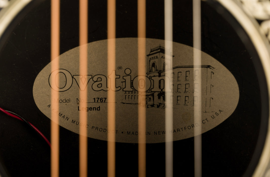 Pre Owned Ovation Legend Model 1767 Black With Gig Bag