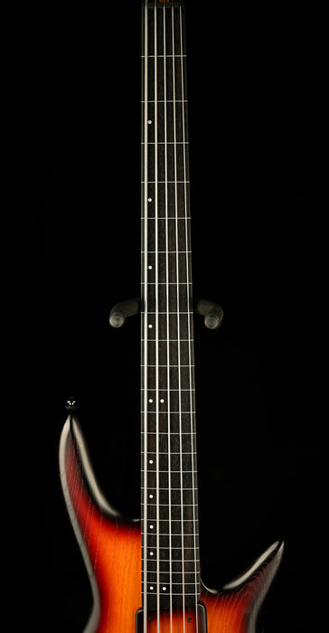 Used Ibanez GWB205 Gary Willis Fretless 5-String Electric Bass Tequila Sunrise Flat with Gig Bag